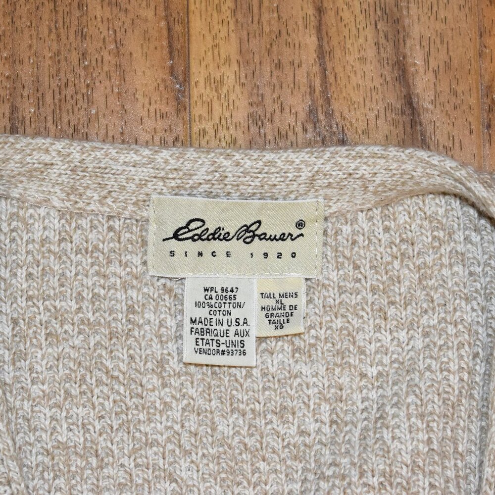 Eddie‎ Bauer Men's Tall Knit Sweater Vest Sz XL - Picture 3 of 3